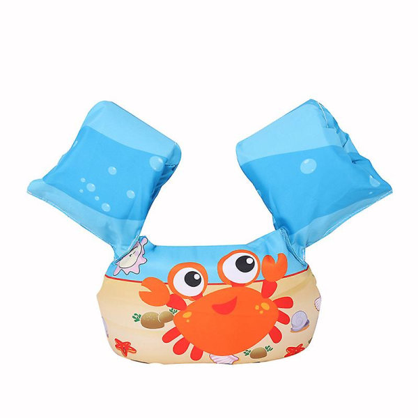 Toddler Flytväst Simväst Swim Floaties För Småbarn Flickor Och Pojkar Barn Simma Yellow Crab