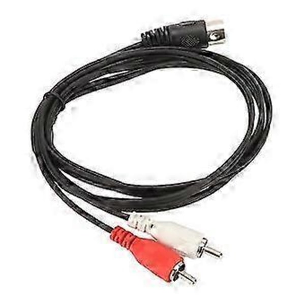 5 Pin Din Han til RCA Han Kabel til CD Afspiller VCR DVD Phono LD Lydforbindelse