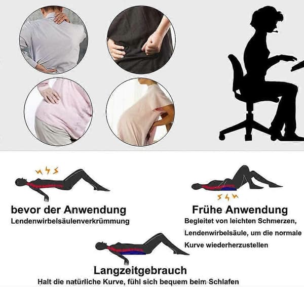 Svankkudde Kilkudde Ortopedisk Sovkudde Svankstöd Säng Minnesskumkudde