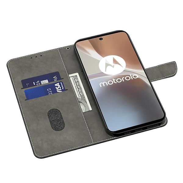 For Motorola Moto G73 5G PU Læder Flip Stand Telefon Case 3D Mønster Trykning Tegnebogskal