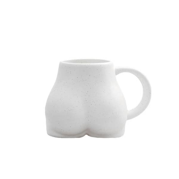 Rolig kroppsformad mugg kopp konstdesign mugg frukostkopp kaffemjölkskopp