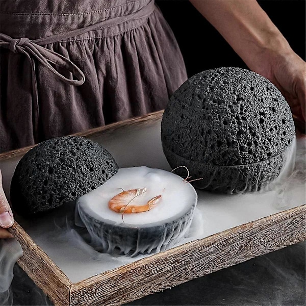 Japansk Planet Vulkanisk Sten Kunstnerisk Fade Pendel Seafood Sushi Sashimi Is Plade Røg Plade, 1