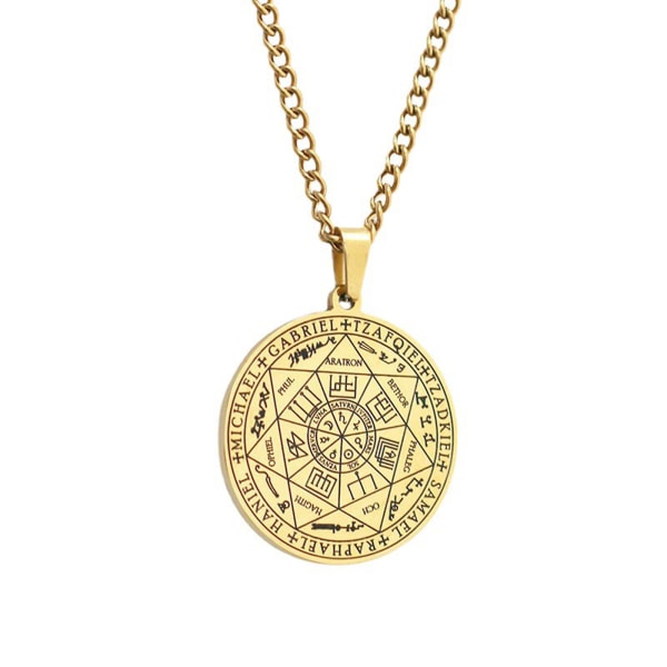 De syv ærkeengle amulet vedhæng halskæder smykker gave til kvinder kjole Gold