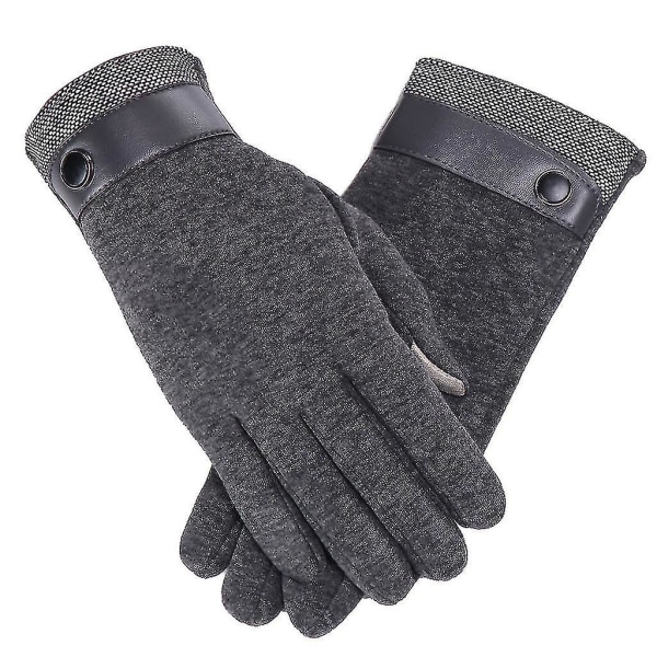 Winter Warm Men Thermal Fleece Thicken Mittens Motorcykel Full Finger Handskar