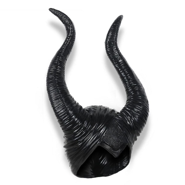 Halloween Maleficent Horns Pannebånd Cosplay Black, Evil Maleficent Headpiece Ornament, for kvinne/mann