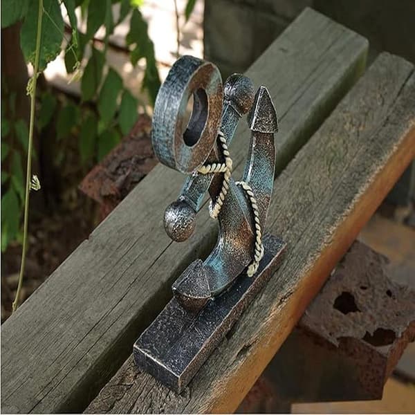 Nautisk indretning, anker model statue ornament til hjem have bar