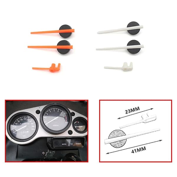 Motorcykelinstrumentpanel Odometer Pointerinstrument Hastighetsmätare Nål För Cbr Cb400 White