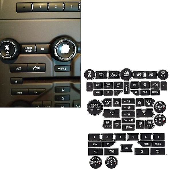 Bil Luftkonditionering Klimat Temperatur Radio Reparationskit Dekaler För Saab 3:e Gen 9-5ng 9-4x Fix
