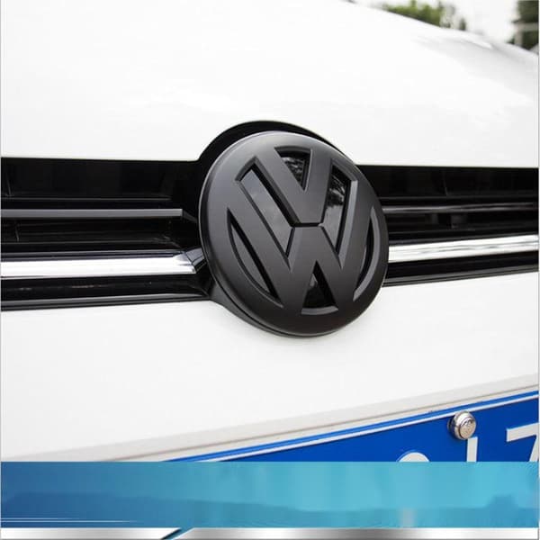 Sort Erstatningslogo For & Bag til Volkswagen Golf 7 MK7 2014-2017 Grill Emblem