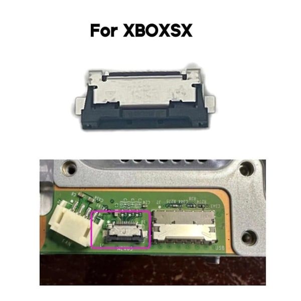 Til Xbox-serien X Power Eject Button Flex-kabelstik Socket Nexus Fpc Part