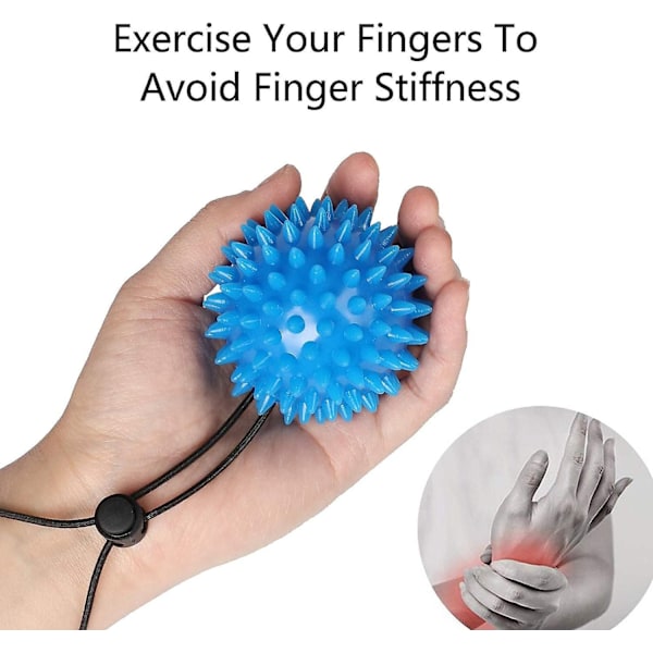 Handtränare Fingertänare - Knådningsboll för Handterapi Set om 2 Mjuka Bollar Anti-stressboll Massageboll, Stärkande Handfingerträning, Re