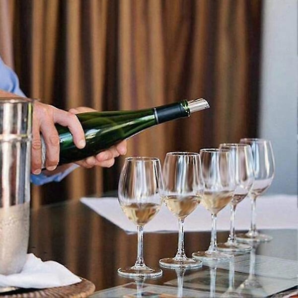 300 st 3-tums Silver Vinkorkar Droppfria Droppskydd Hällpip Häll Vin Tunn