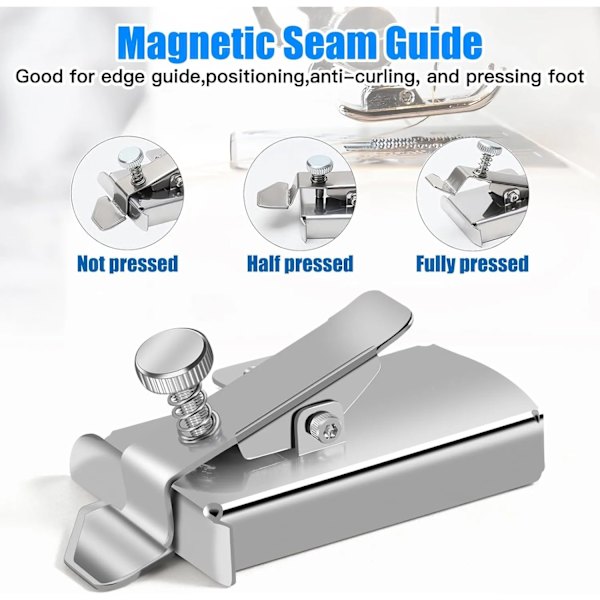 Universal Magnetisk Sömnadsguide DIY Symaskinstillbehör Pressarfot