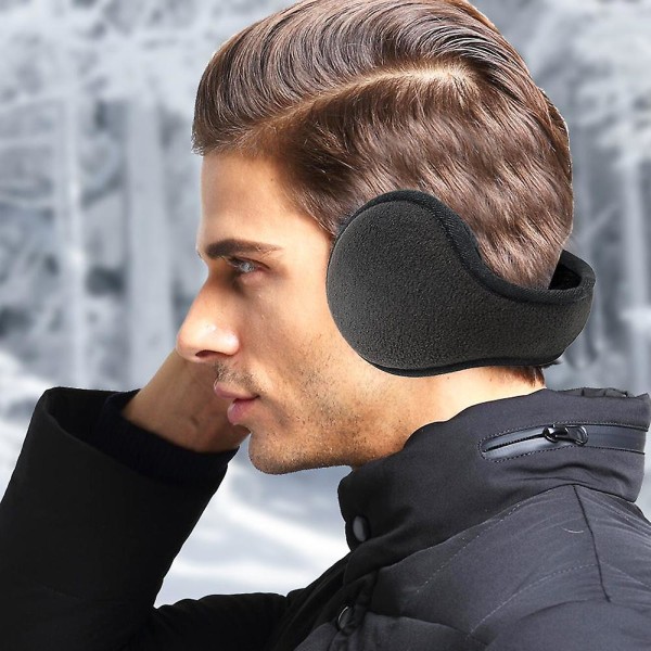 Vintervarme, rygmonterede foldehøreværn og høreværn i simple stil Black