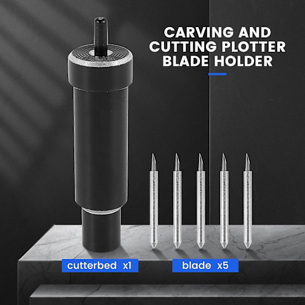 Ersättningsblad för djup skärning + hölje Deep-Point DeepCut-blad för Cricut Maker Explore, Air och Air 2 skärplotter