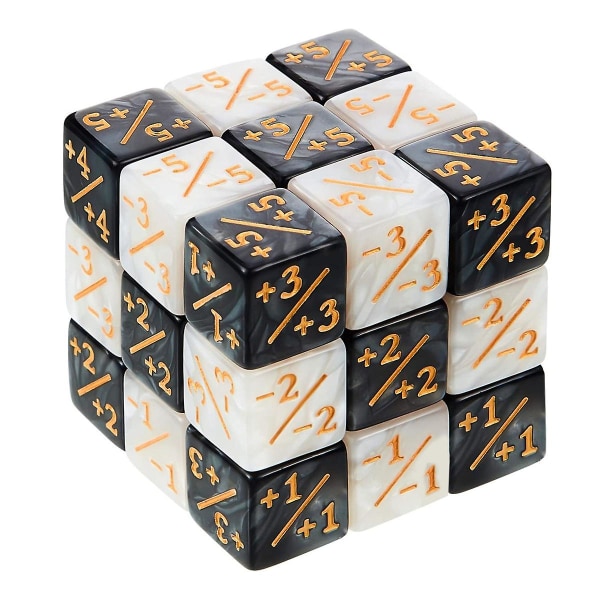24 stykker Counters Token Loyalty Marble D6 Square Kompatibel med For ,,kortspilltilbehør