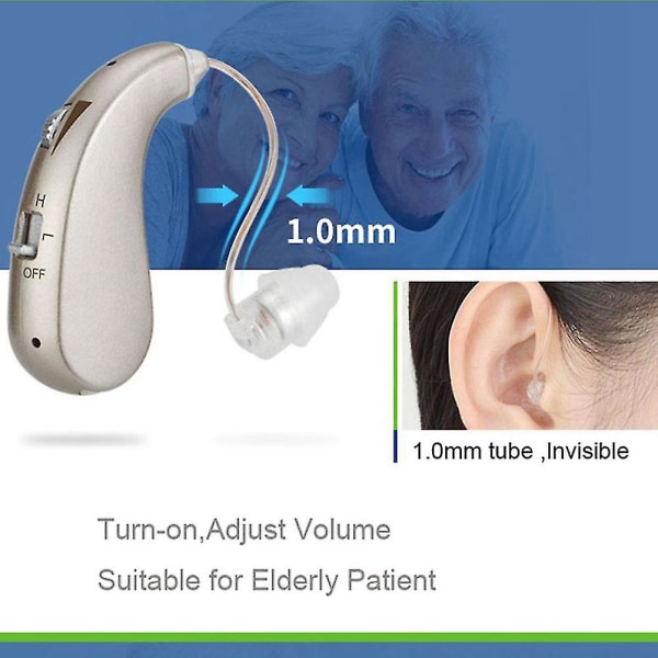 1 stk genopladeligt digitalt høreapparat usb strømkabel lydforstærker til patient med høretab Ældre