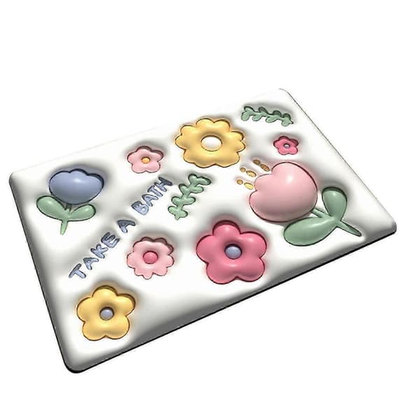 Kiselgur Badrumsmatta, Halkfri, 3D-Mönster, Snabbtorkande Badrumsmatta 003