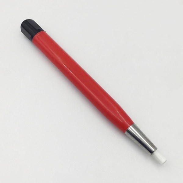Bærbar Scratch Brush Pen Sæt Glasfiber Stål Messing Nylon Pen Style Slibning