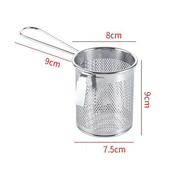 Spagettisiivilä Lusikka Keittiö Pasta Lävikkö Siivilä Työkalu Ruostumaton Nuudeli Siivilä Uppopaistokori Ruoanlaittoon Valuttamiseen 8x9cm
