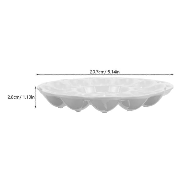 Eggfat Keramisk Devil Egg Tray Cateringfat Egg Serveringsbrett