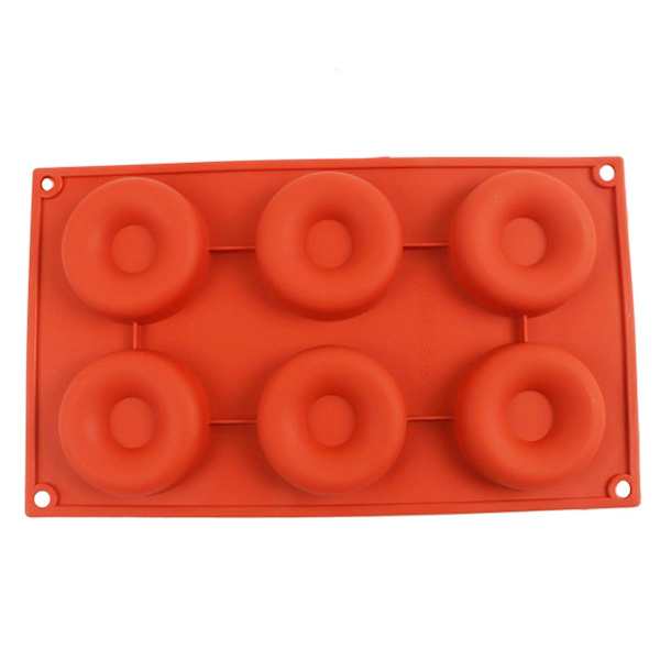 Munkform Non-Stick Flexibel Silikon Kakform 6/8 Rutors Design Bakform för Hemkök Bageri M