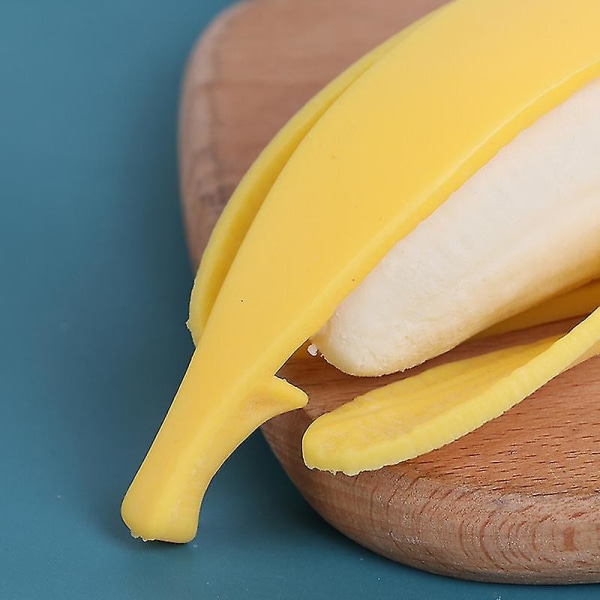 Elastisk simulering Banan Sakte stigende klemleketøy Stressreliever Antistressleketøy