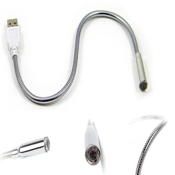 Bærbar LED-lampe Mini USB-lampe for nattlesing Laptop Notebook PC Datamaskin Hy