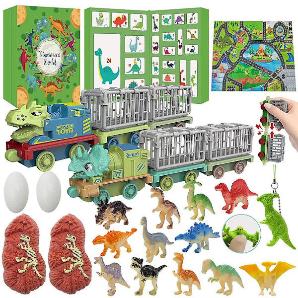 2022 Julekalender 24 Dager Nedtelling Advent Kalender Dinosaur Leker Overraskelse Blindboks Barn Gutter Gaver