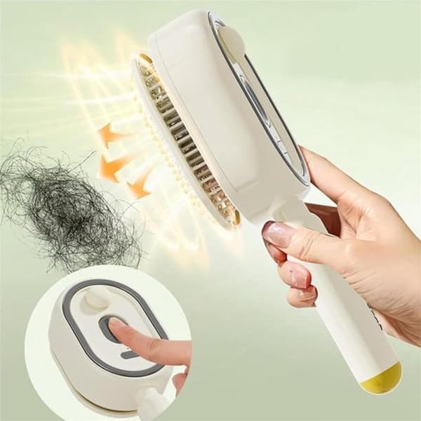 Elektrisk dampbørste med luftpude – Dampassisteret styling – 21,7 cm – Beige