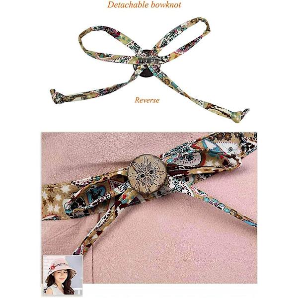 Hagelue og lue Solhatter for kvinner Bred kant sammenleggbar solhatt Uv-beskyttelse Strandsolhette