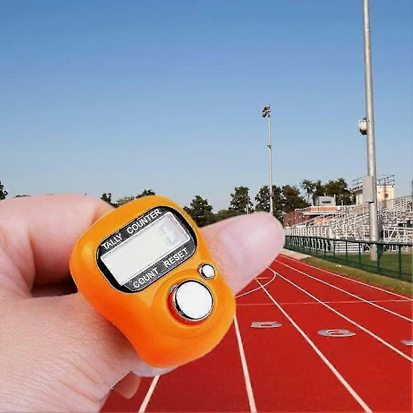 Mini Digital Finger Counter Clicker Tæller Elektronisk Hånd Tælle Ring 5 Stk Tilfældig Farve Nyttig Og Moderne