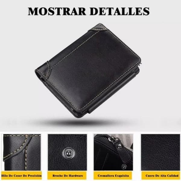 Plånbok Herr Plånbok RFID-skydd Present Mini 16 fack med myntficka