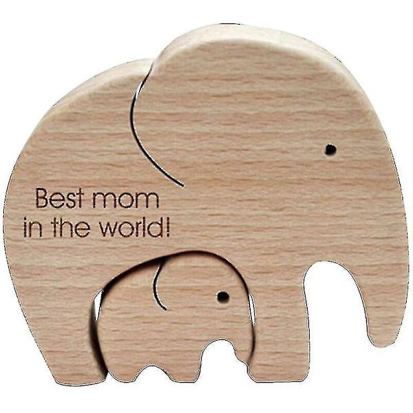 Fars Dag Elefant Mor och Barn Elefant Mor och Bebis Mors Dag Present Utsökt