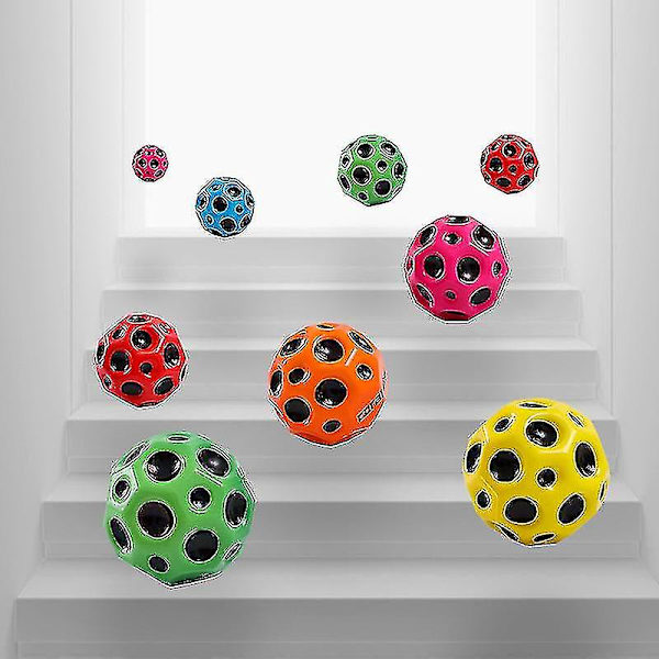 Extreme Space Ball - Pomppupallo Lasten Ulkoilupallo Heitto- ja Pyyntipeli Kuupallo Blue 1Pcs