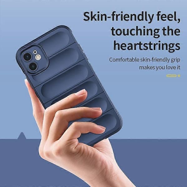 For iPhone 13 Magic Shield TPU + Flanell Telefondeksel Black