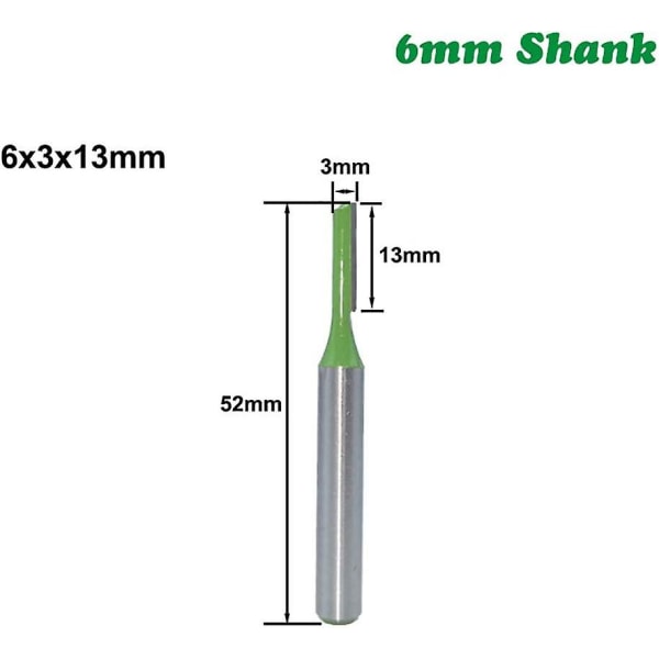 Stck 6mm Schaft Gerade Fres Bits Rett Fres Bitfrser Doppelfltenfrser Fr Holz Wolframcarbid Frser Holzbearbeitungswerkzeug