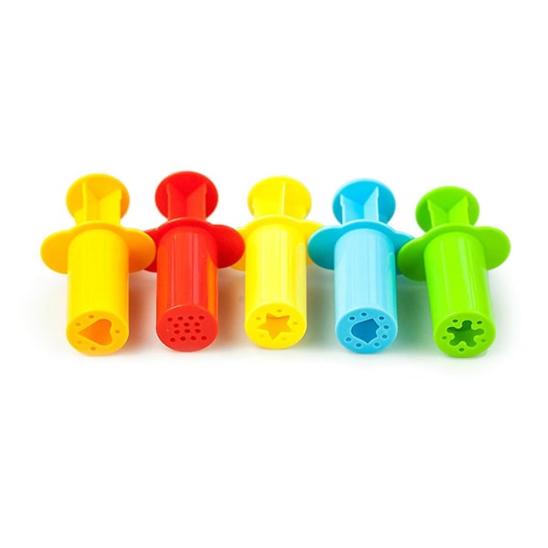 För Smart Dough Tools 5x/set Plasticine Squeeze Set Extruder Tools För Barnlek