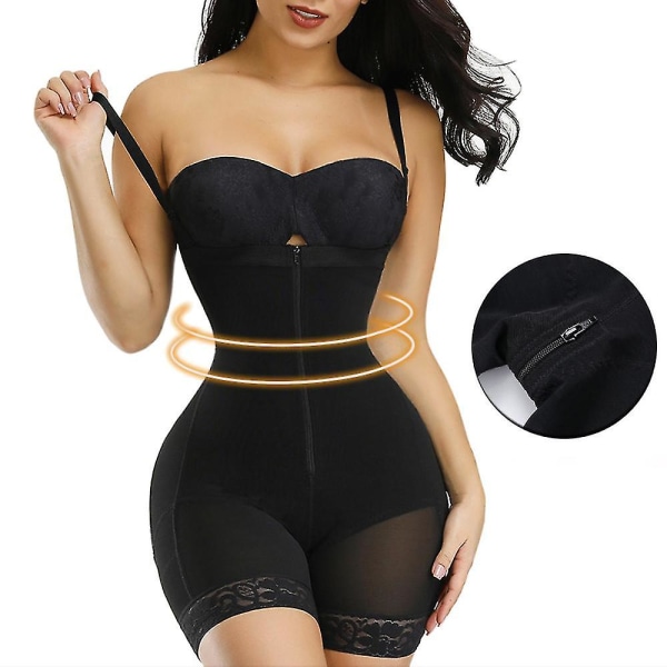 Hot Women Laihdutus Vartalonmuokkaus Saumaton Butt Lifter Bodit Push Up Shapewear Alusvaatteet Korsetti Vyötärö Juna black S