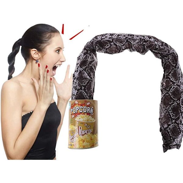 Kartoffelchips Slange Dåse Spring Slange Legetøj Gave Aprilsnar Halloween Fest Dekoration Jokes, Kartoffelchips Stil, Popcorn 2 Stykker