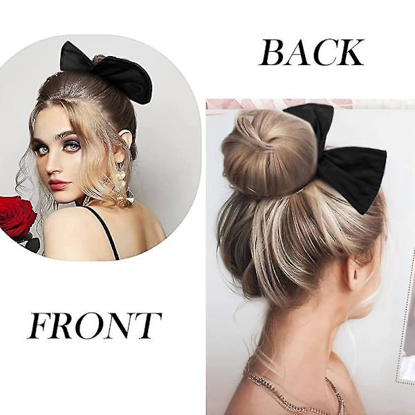 Deft Bun, 4 stycken hårbulle-skapare Fransk frisyr Twist hårverktyg Solid färg Mode hårbulle-omslag Flexibla munkar Snabb bulle-vridare för kvinnor flickor