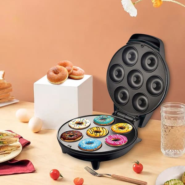 Mini Non-Stick Donut Maker Mini Donut Maker med 7 lommer