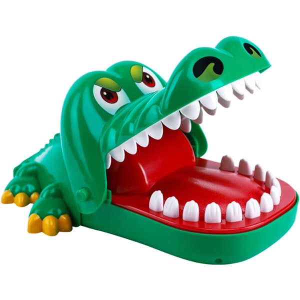 Senaste krokodilleksak Klassisk muntandläkare Bite Finger Familjespel Barn Barn Action Skicklighetsspelleksak (21x14,5x10cm)