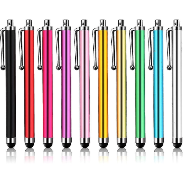 2023-10 stk Universal Kapacitiv Stylus Pen, Touch Screen Kapacitiv Stylus Pen Tilfældig farve