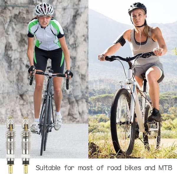 20 stycken Presta ventilkärnor - Universal koppar cykelventilbyte