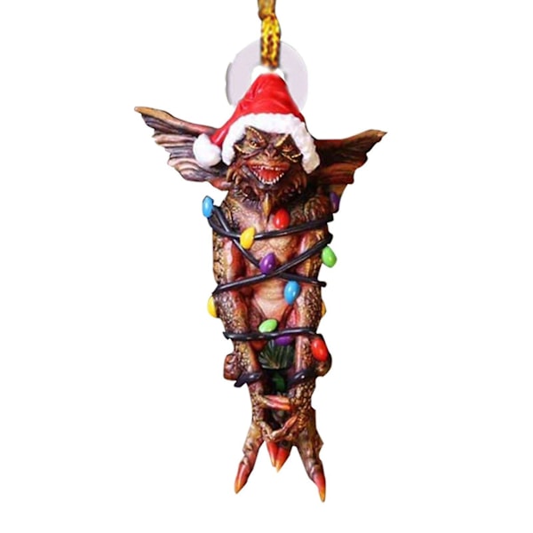 5 kpl Gremlins Gizmo Keijuvalo Joulupukin Hattu Riippuva Joulukoriste Figuriini Sisustus