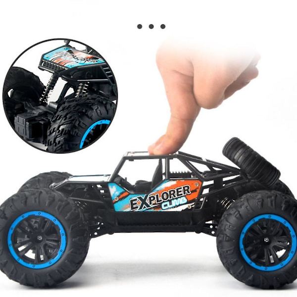 Suurnopeuksinen kauko-ohjattava auto lapsille ja aikuisille, 2wd vedenpitävä drift-maastoajoneuvo, 2,4 GHz RC-maastoautomaastoauto, mukana ladattava akku