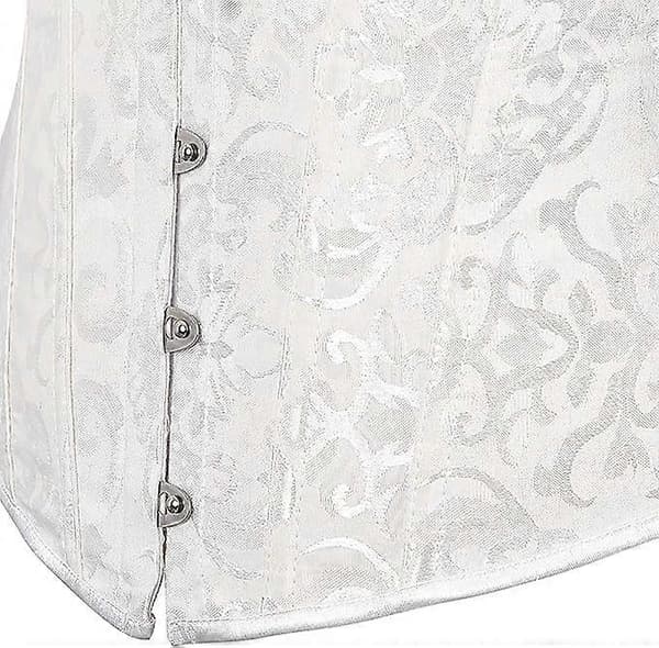 Viktoriansk blondekorsett for kvinner White M