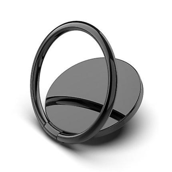 2st Mobiltelefon Ringhållare Stativ, 360 graders rotation Finger Ring Stativ med polerad metall telefongrepp för magnetiskt bilfäste kompatibel