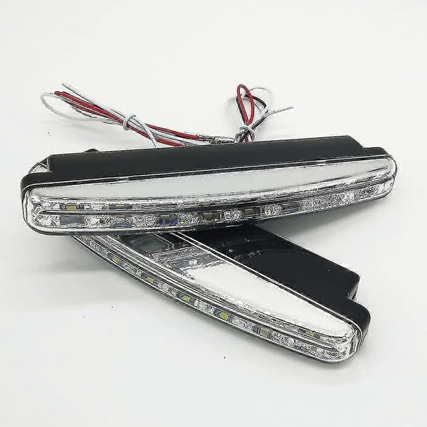 LED Kørelys, 12V 2 X 8 LED Kørelys E4 R87 Stvzo Kørelys Dagslys